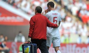 Gary Cahill sustained the injury when colliding with Joe Hart